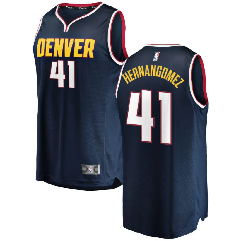 Nuggets 41 Juan Hernangomez Navy Swingman Basketball Jersey