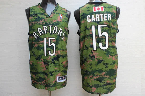 Raptors 15 Vince Carter Camo Canada Flag Swingman Basketball Jersey