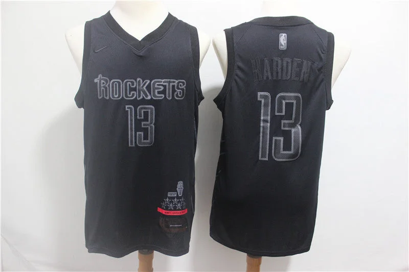 Rockets 13 James Harden Black Swingman MVP Basketball Jersey