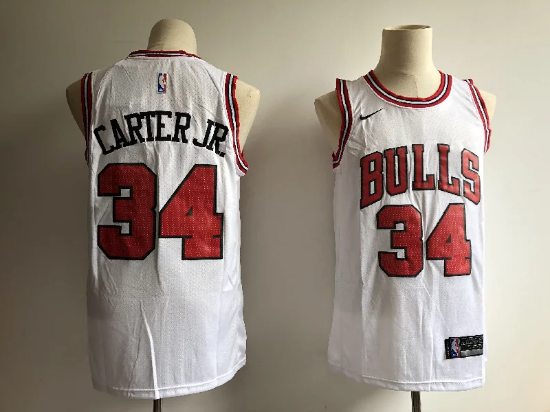 Bulls 34 Wendell Carter Jr. White Swingman Basketball Jersey