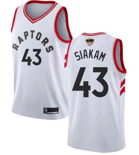 Raptors 43 Pascal Siakam White 2019 Finals Swingman Basketball Jersey