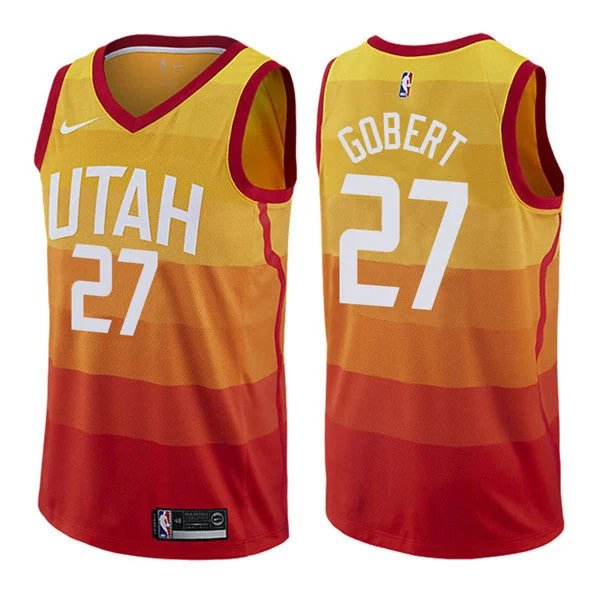 Men's Utah Jazz #27 Rudy Gobert City Edition Stitched Basketball Jersey