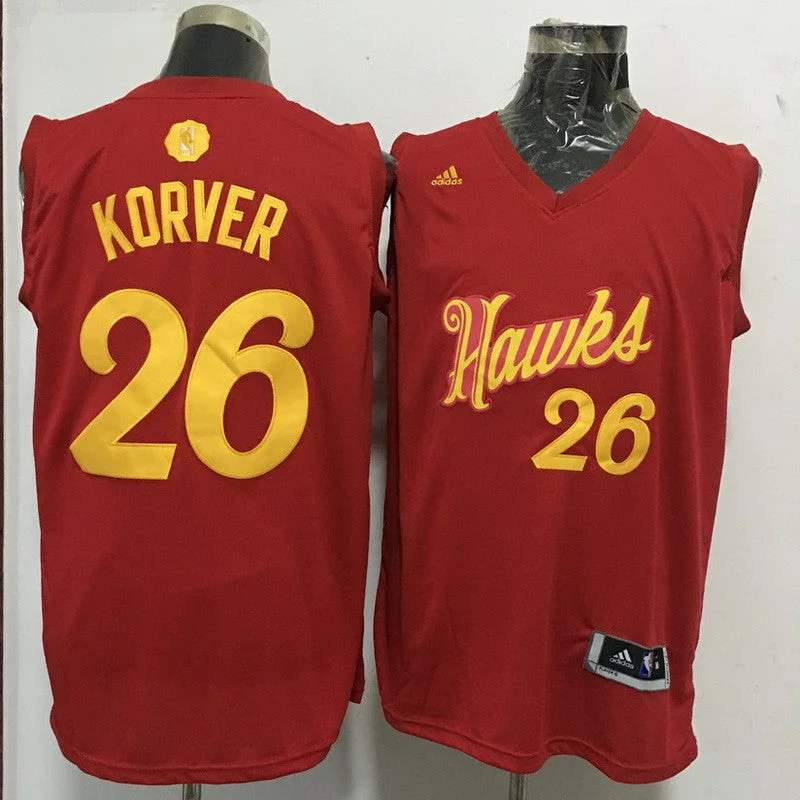 Hawks 26 Kyle Korver Red 2016 Christmas Day Swingman Basketball Jersey