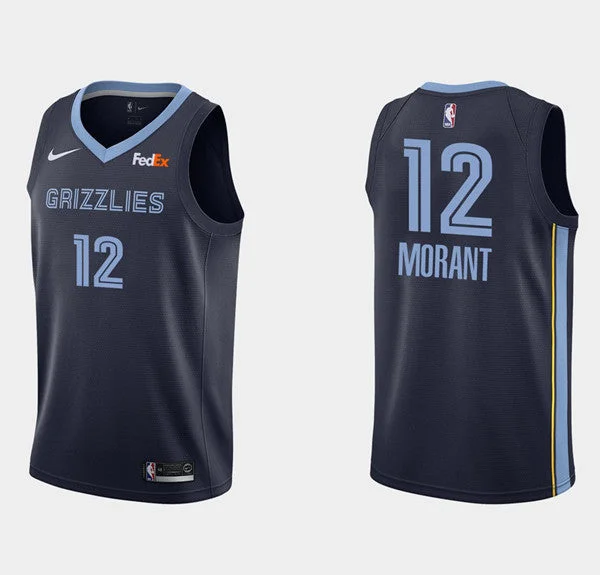 Men's Memphis Grizzlies #12 Ja Morant Stitched Basketball Jersey