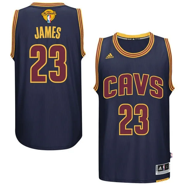 Cavaliers 23 Lebron James Navy 2017 Finals Swingman Basketball Jersey