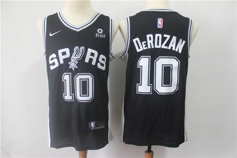 Spurs 10 DeMar DeRozan Black Swingman Basketball Jersey