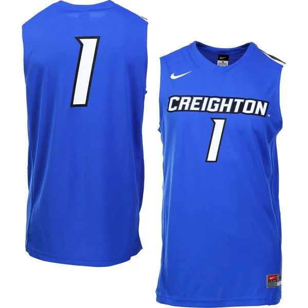 Creighton Bluejays #1 Blue Basketball College Basketball Jersey