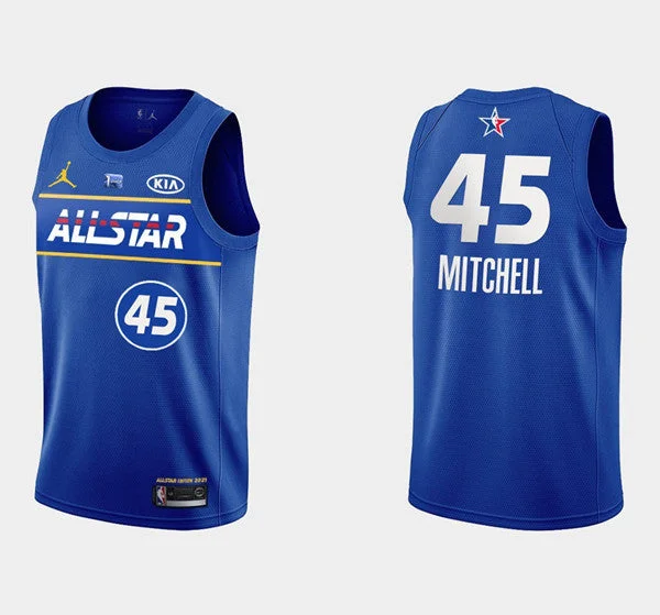 Men's Utah Jazz #45 Donovan Mitchell 2021 All Star Stitched Basketball Jersey