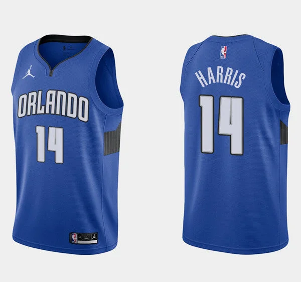 Men's Orlando Magic #14 Gary Harris Blue Stitched Basketball Jersey