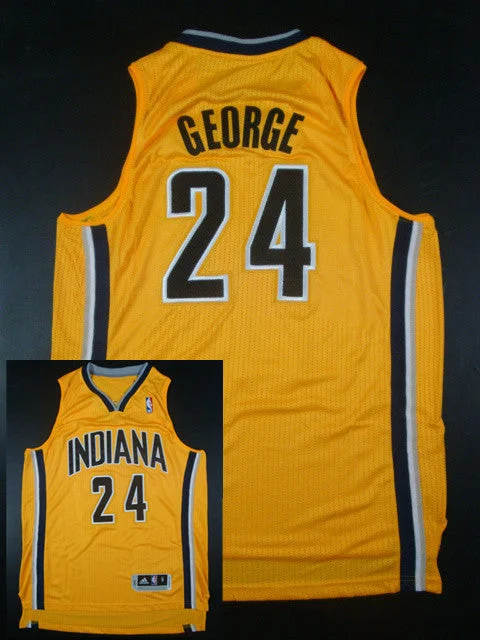 Pacers 24 Paul George Gold AAA Basketball Jerseys