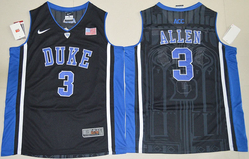 Duke Blue Devils 3 Grayson Allen Black College Basketball Basketball Jersey