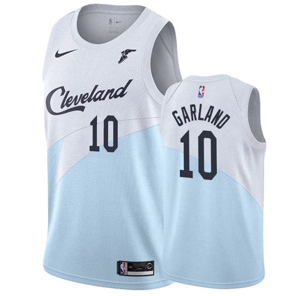 Men's Cleveland Cavaliers #10 Darius Garland Blue Stitched Basketball Jersey