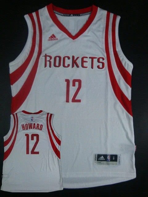 Rockets 12 Howard White Hot Printed New Rev 30 Basketball Jersey