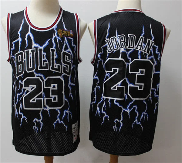 Men's Chicago Bulls #23 Michael Jordan Black 2019 Stitched Basketball Jersey