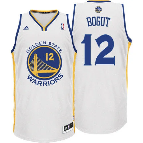 Warriors 12 Bogut White New Revolution 30 Basketball Jersey