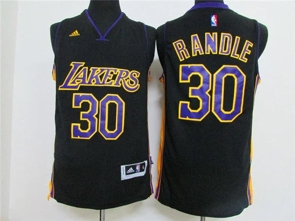 Lakers 30 Julius Randle Black Swingman Basketball Jersey