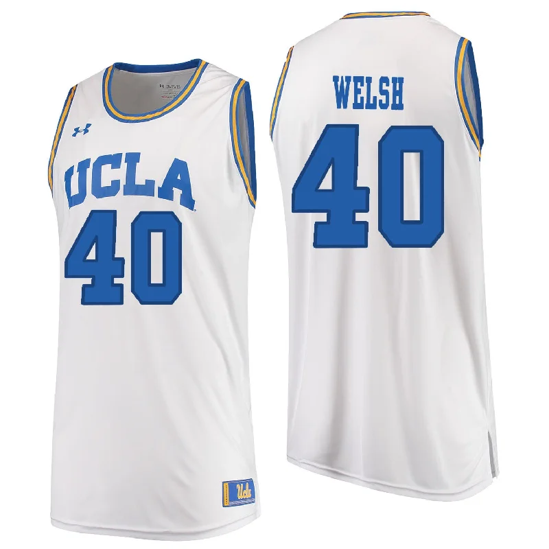 UCLA Bruins 40 Thomas Welsh White College Basketball Basketball Jersey