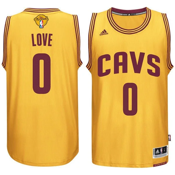 Cavaliers 0 Kevin Love Gold 2016 Finals Swingman Basketball Jersey