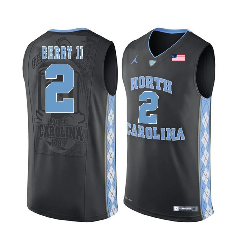 North Carolina Tar Heels 2 Joel Berry II Black College Basketball Basketball Jersey