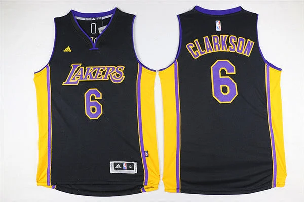 Lakers 6 Jordan Clarkson Black Swingman Basketball Jersey