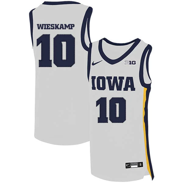 Iowa Hawkeyes 10 Joe Wieskamp White Basketball College Basketball Jersey