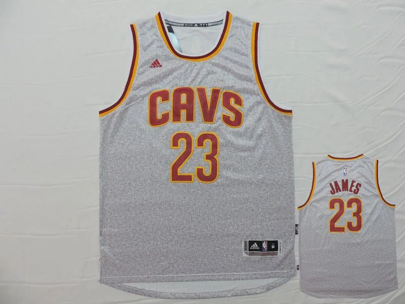 Cavaliers 23 James Grey Basketball Jersey