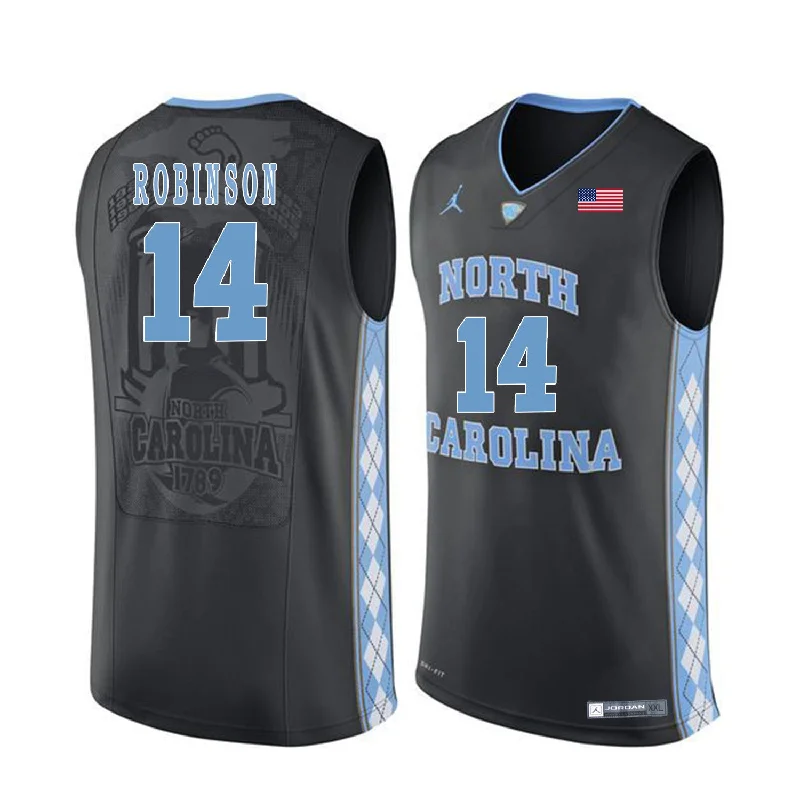 North Carolina Tar Heels 14 Brandon Robinson Black College Basketball Basketball Jersey