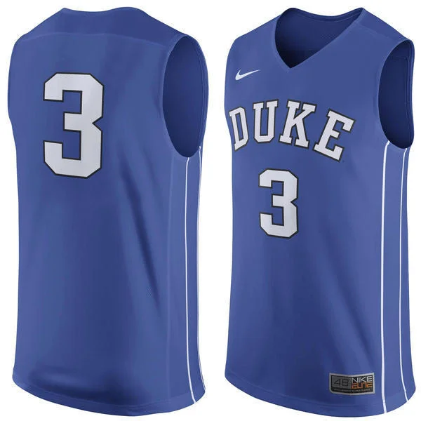 Duke Blue Devils #3 Blue Basketball College Basketball Jersey