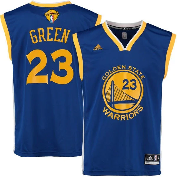 Warriors 23 Draymond Royal White 2017 Finals Swingman Basketball Jersey