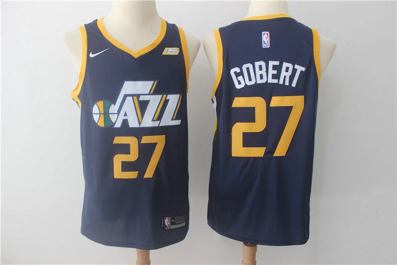 Jazz 27 Rudy Gobert Navy Swingman Basketball Jersey