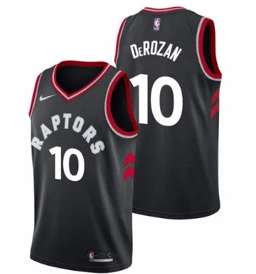 Raptors 10 DeMar DeRozan Black Swingman Basketball Jersey(Without the sponsor's logo)