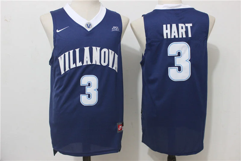 Villanova Wildcats 3 Josh Hart Navy College Basketball Basketball Jersey