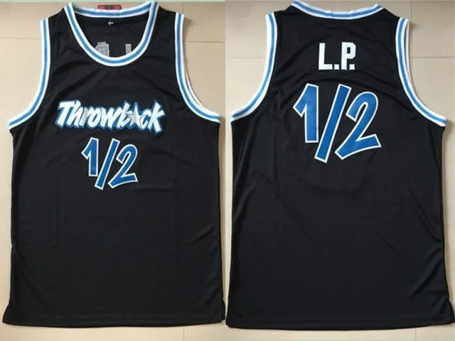 Magic 12 Penny Hardaway Black Throwback Basketball Jersey