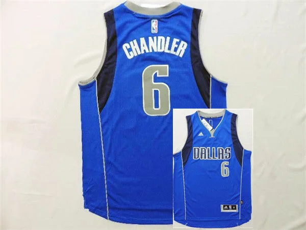 Mavericks 6 Chandler Blue New Revolution 30 Basketball Jerseys