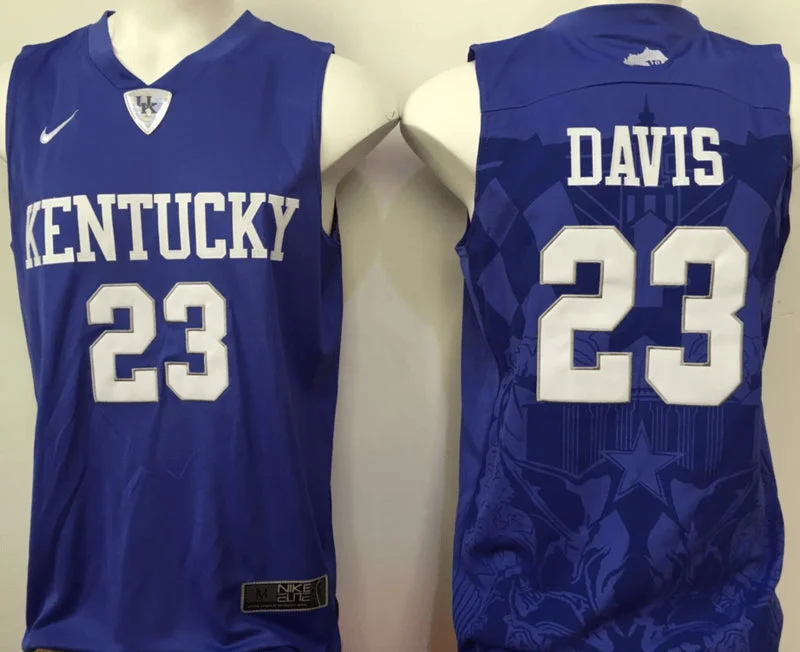 Kentucky Wildcats 23 Anthony Davis Navy College Basketball Basketball Jersey