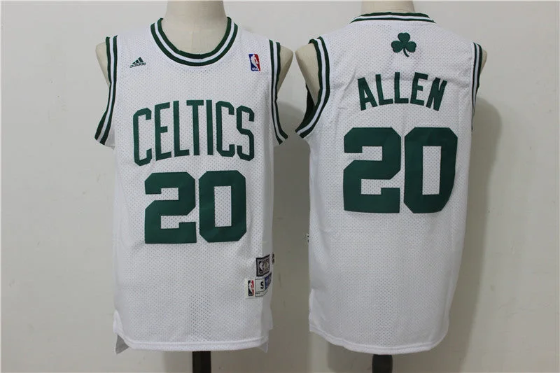 Celtics 20 Ray Allen White Hardwood Classics Swingman Basketball Jersey