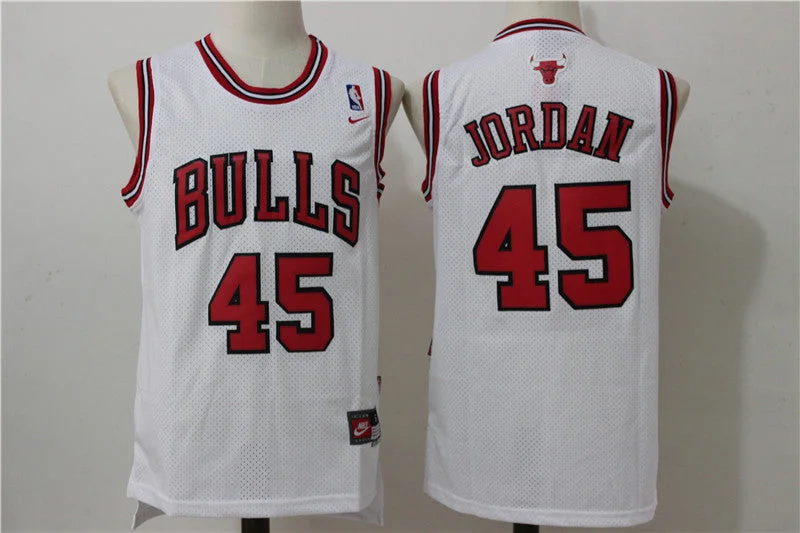 Bulls 45 Michael Jordan Stitched Basketball Jersey