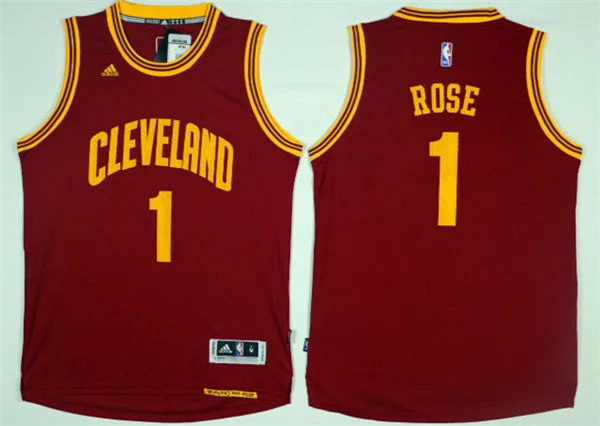 Cavaliers 1 Derrick Rose Red Swingman Basketball Jersey