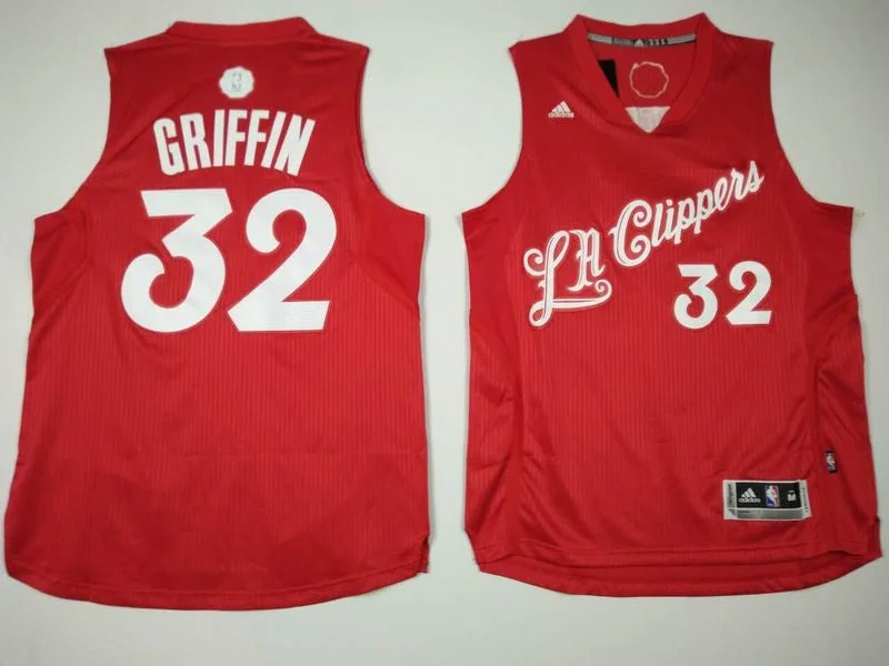 Clippers 32 Blake Griffin Red 2016 Christmas Day Swingman Basketball Jersey