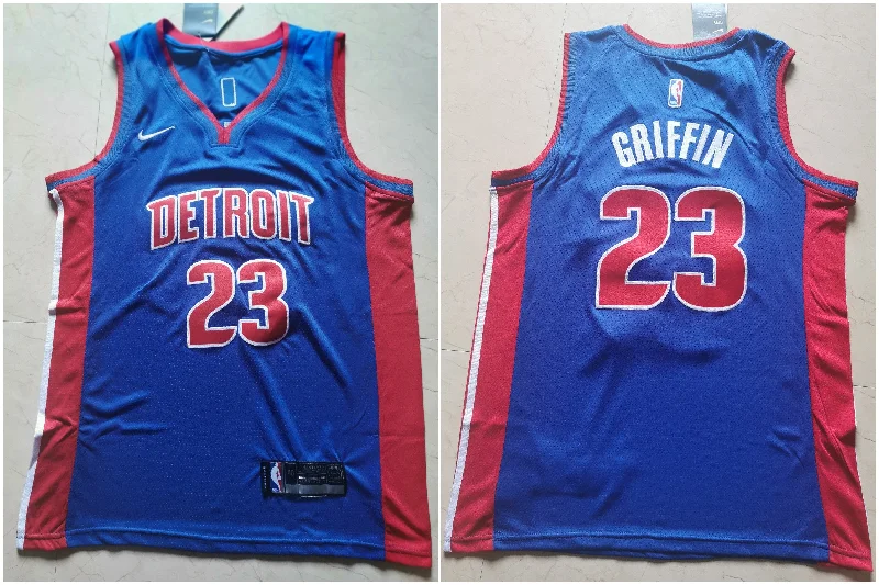 Pistons 23 Blake Griffin Blue Swingman Basketball Jersey