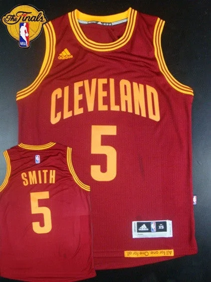 Cavaliers 5 J.R.Smith Red 2015 Finals New Rev 30 Basketball Jersey