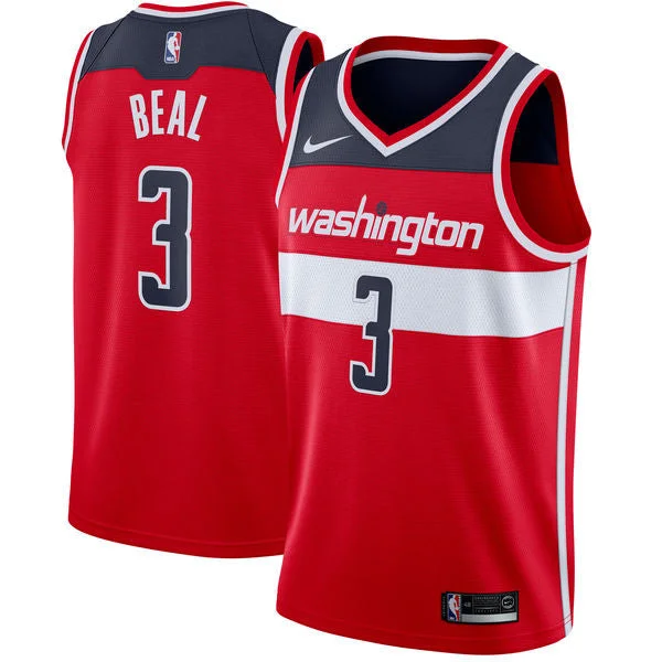 Wizard 3 Bradley Beal Red Swingman Basketball Jersey