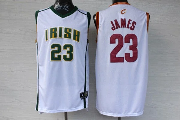 Irish High School 23 James Mixture Basketball Jerseys