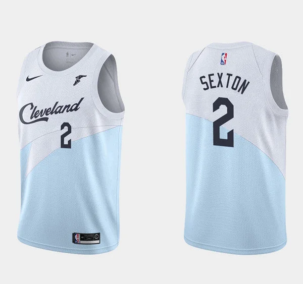 Men's Cleveland Cavaliers #2 Collin Sexton Blue Stitched Basketball Jersey