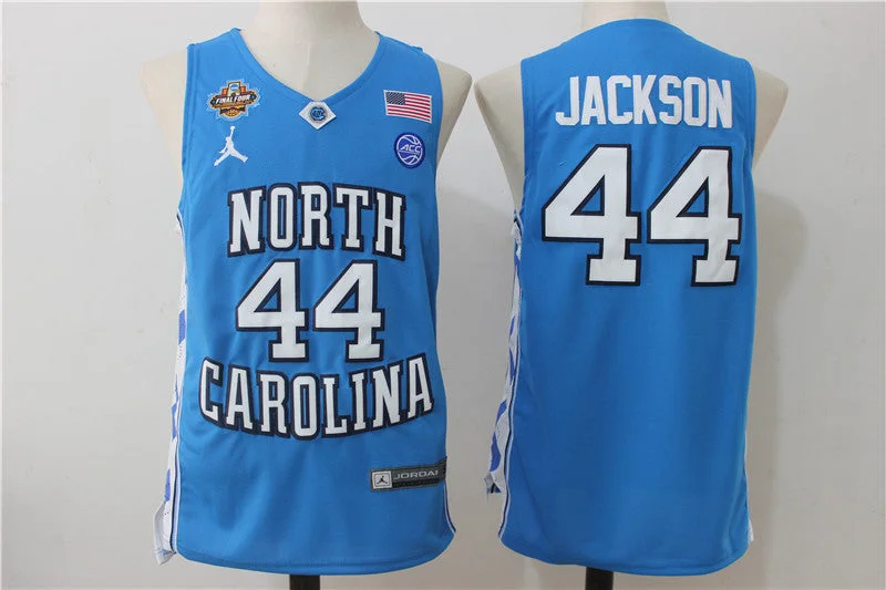 North Carolina Tar Heels 44 Justin Jackson Blue College Basketball Basketball Jersey