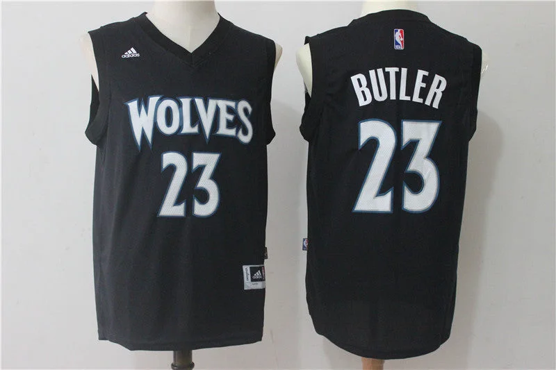 Timberwolves 23 Jimmy Butler Black Swingman Basketball Jersey