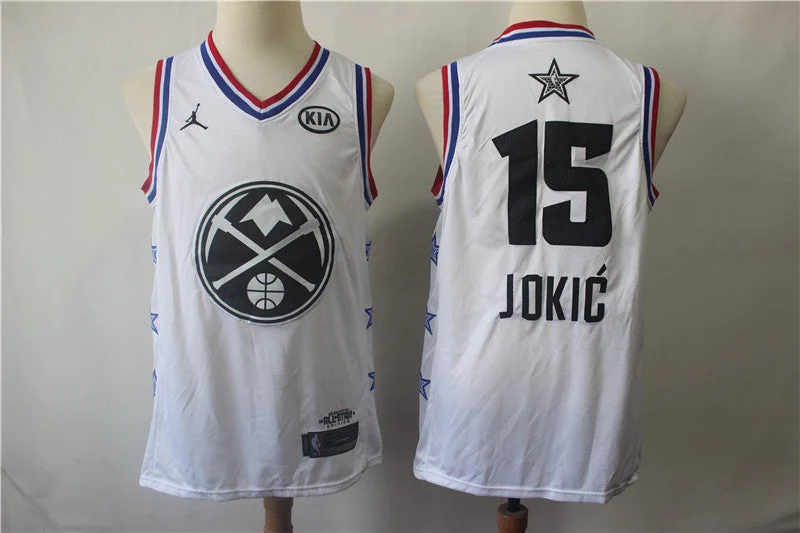 Nuggets 15 Nikola Jokic White 2019 All-Star Game Jordan Brand Swingman Basketball Jersey