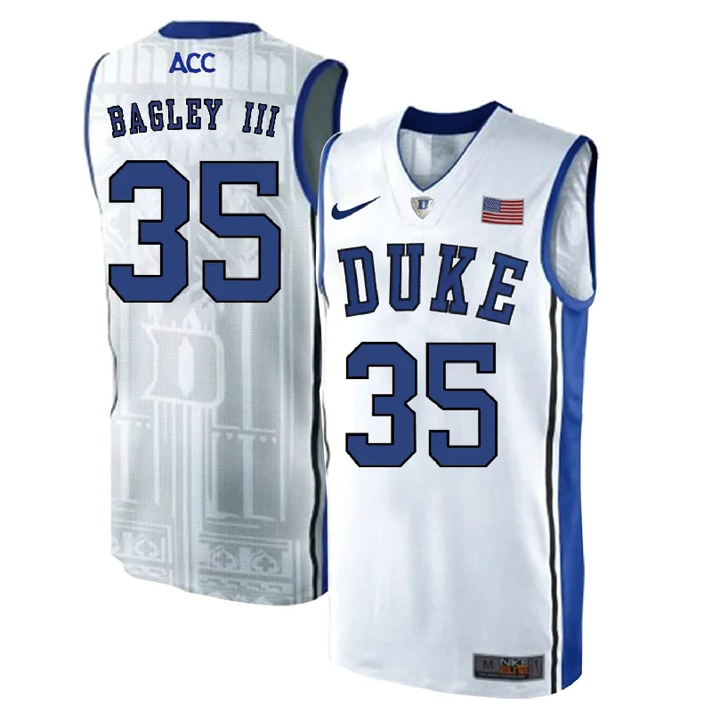 Duke Blue Devils 35 Marvin Bagley III White Elite College Basketball Basketball Jersey