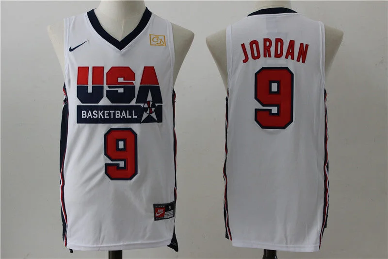 USA 9 Michael Jordan 1992 Dream Team Basketball Jersey