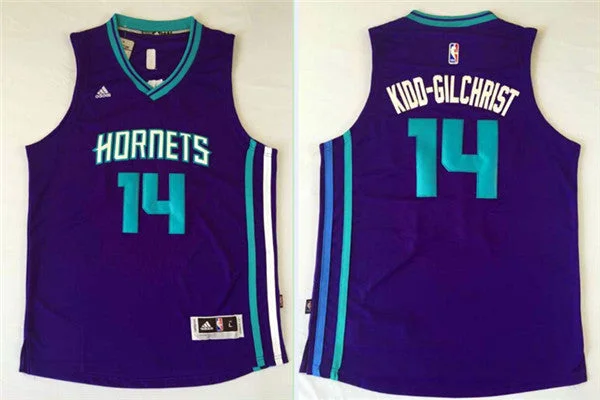 Hornets 14 Kidd Gilchrist Purple Swingman Basketball Jersey